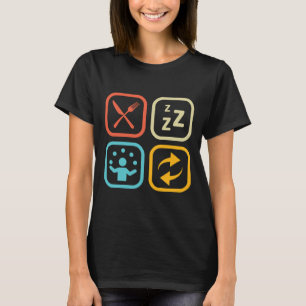 Essen Sleep Juggle Wiederholung 134 T-Shirt