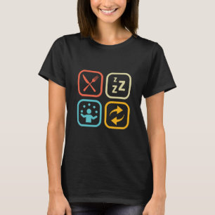 Essen Sleep Juggle Wiederholung 134 T-Shirt