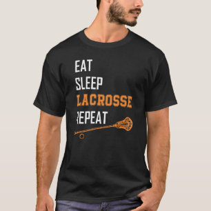 Essen Sleep Lacrosse Wiederholen Lax Lacrosse Girl T-Shirt