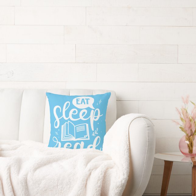 Essen Sleep Lesen Buch Lover Kissen (Liege)