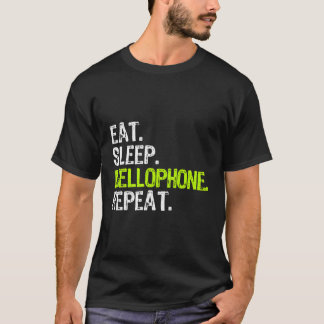 Essen Sleep Mellophone Wiederholen Player Geschenk T-Shirt