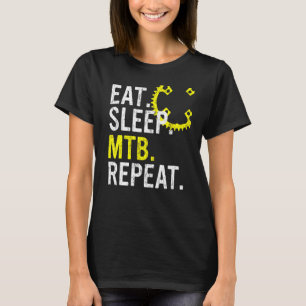 Essen Sleep MTB Wiederholung Mountain Bike 2 T-Shirt
