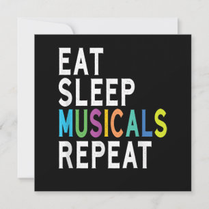 Essen Sleep Musicals Wiederholung, Broadway Schaus Dankeskarte