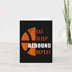 Essen Sleep Neustart wiederholen Spaß Basketball M Karte