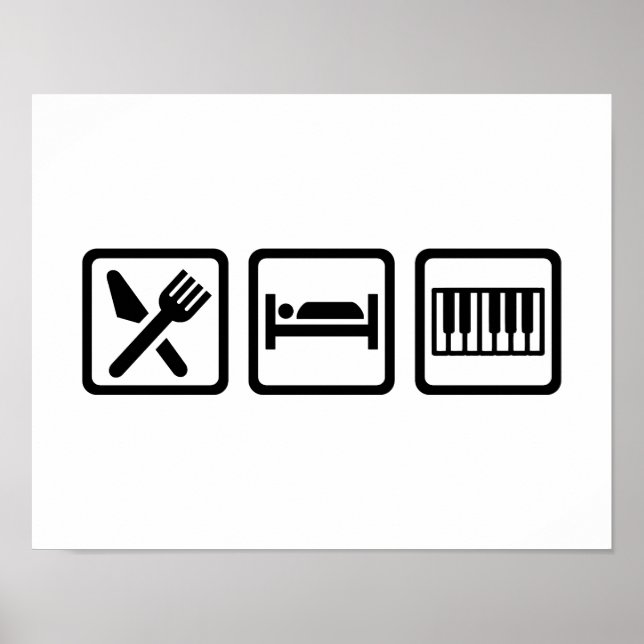 Essen Sleep Piano Poster (Vorne)