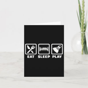 Essen Sleep Play Badminton Karte