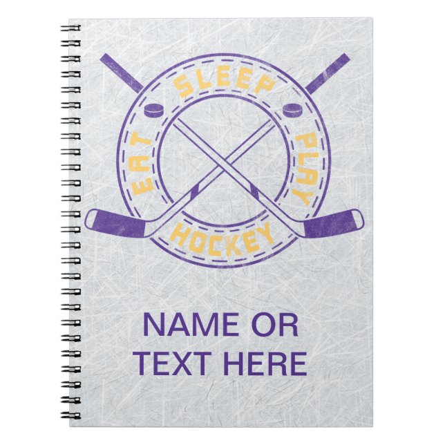 Essen Sleep Play Hockey Notizblock (Vorderseite)