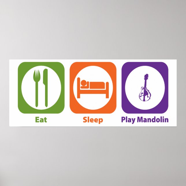 Essen Sleep Play Mandolin Poster (Vorne)