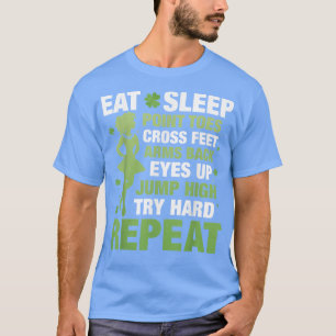 Essen Sleep Point Zehen Cross Feet Irish Dance T-Shirt