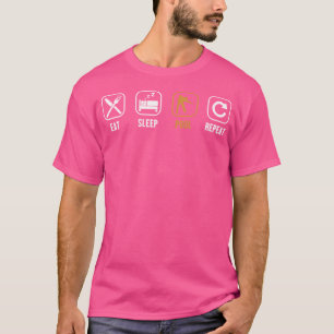 Essen Sleep Pool Wiederholung Balls Pool Snooker P T-Shirt
