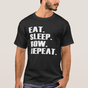 Essen Sleep Row Wiederholung Rudern erschüttert T T-Shirt