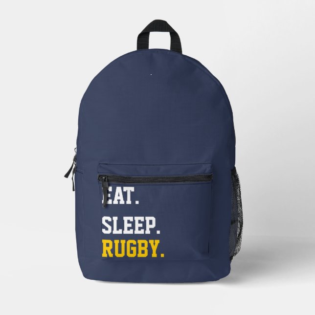 Essen Sleep Rugby Bedruckter Rucksack (Vorderseite)