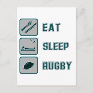 Essen Sleep Rugby Postkarte