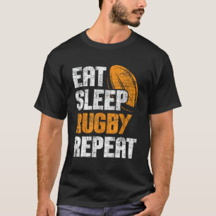 Essen Sleep Rugby Wiederholung - Rugby Player Coac T-Shirt