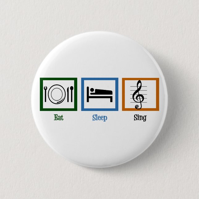 Essen Sleep Sing Button (Vorderseite)