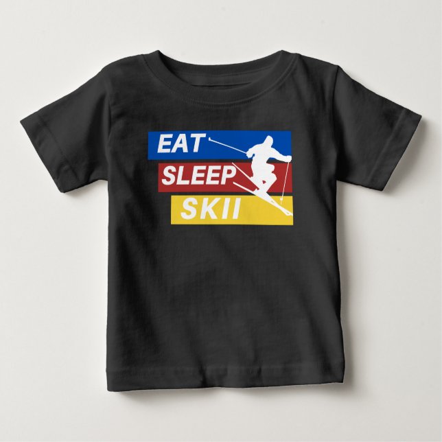 Essen Sleep Skii Baby T-shirt (Vorderseite)