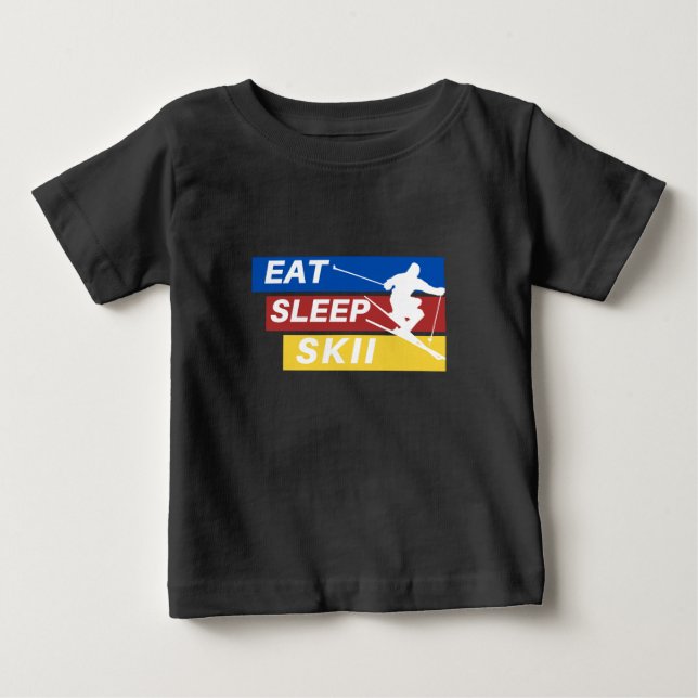 Essen Sleep Skii Baby T-shirt (Vorderseite)