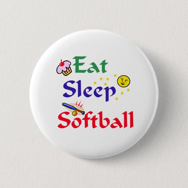 Essen Sleep Softball Button (Vorderseite)