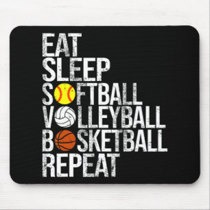 Essen Sleep Softball Volleyball Basketball Wiederh Mousepad