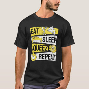 Essen Sleep Squeeze Wiederholung Lemonade Stand T-Shirt