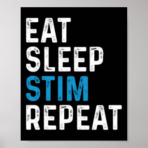 Essen Sleep Stim Wiederholung Stimming Autismus Be Poster