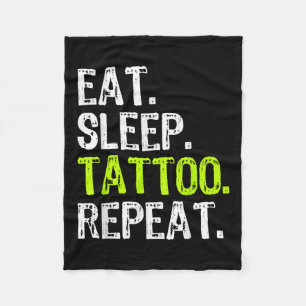 Essen Sleep Tattoo Wiederholung Tattooist Künstler Fleecedecke