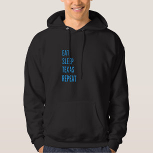 Essen Sleep Texan Wiederholung Funny Texas Bekleid Hoodie