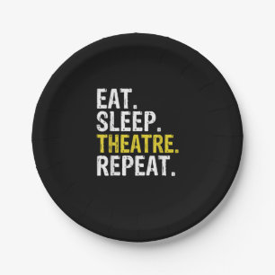 Essen Sleep Theater Wiederholung Schauspieler Gesc Pappteller