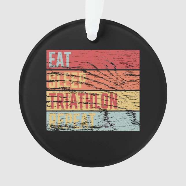 Essen Sleep Triathlon Wiederholung Ornament (Vorderseite)