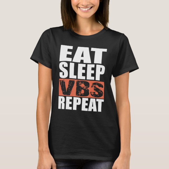 Essen Sleep VBS Wiederholung T-Shirt (Vorderseite)