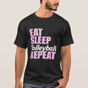 Essen Sleep Volleyball Wiederholung Frauen T-Shirt
