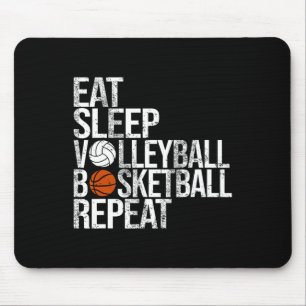 Essen Sleep Volleyll Sketll Wiederholung Funny Ll Mousepad