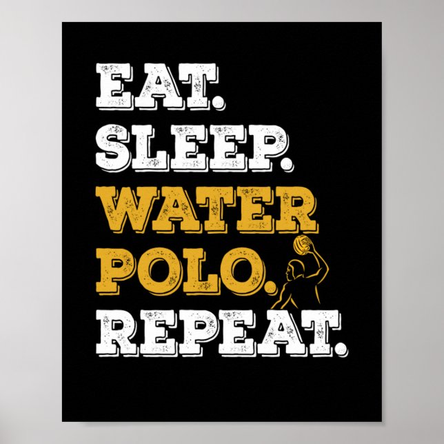 Essen Sleep Waterpolo Wiederholung Poster (Vorne)