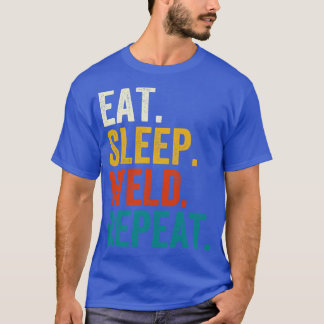 Essen Sleep Weld Wiederholung T-Shirt