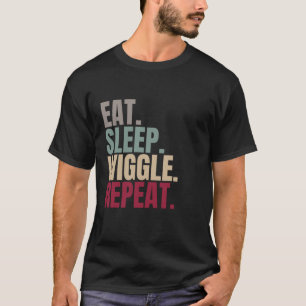 Essen Sleep Wiggle Wiederholung T-Shirt