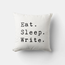 Essen Sleep Write Kissen