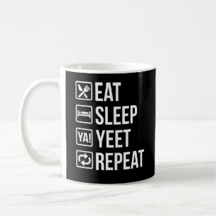Essen Sleep Yeet Wiederholung Geschenk Kaffeetasse
