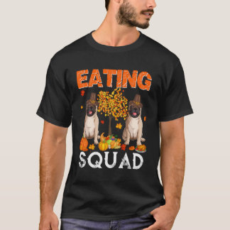 Essen Squad Erntedank Zwei-Herbst-Mops mit Kürbis T-Shirt