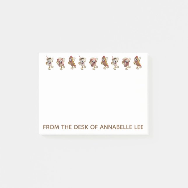 Essen tanzen der 50er post-it klebezettel (Vorderseite)