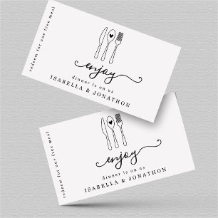 Essen Ticket, Gratis-Essensgutschein Visitenkarte