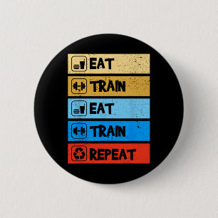 Essen Trainieren Wiederholen Kraft Sport Fitnessst Button