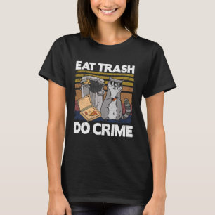 Essen Trash Do Crime Funny Raccoon Pullover Hoodie