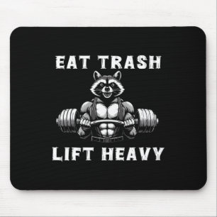 Essen Trash Lift Heavy Racoon Lifting Gym Fitness  Mousepad