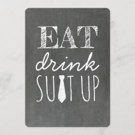 Essen trinken Anzug Auf sonnigen Trauzeuge Einladung