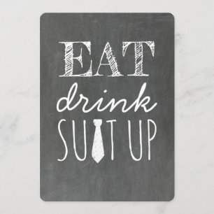 Essen trinken Anzug Auf sonnigen Trauzeuge Einladung