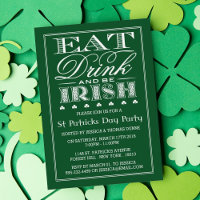 Essen, trinken & be Irish St. Patrick's Day Einlad