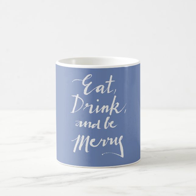 Essen Trinken & Fröhlich sein Kaffeetasse (Mittel)