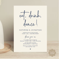 Essen, Trinken, Tanzen, Elegante Navy-Blue-Flitter