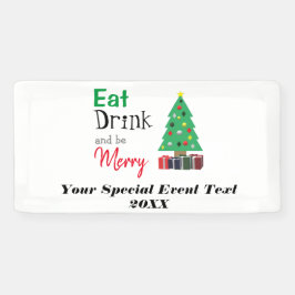 Essen, Trinken und ausgelassen Feiern Banner