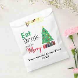 Essen, Trinken und ausgelassen Feiern Geschenktütchen